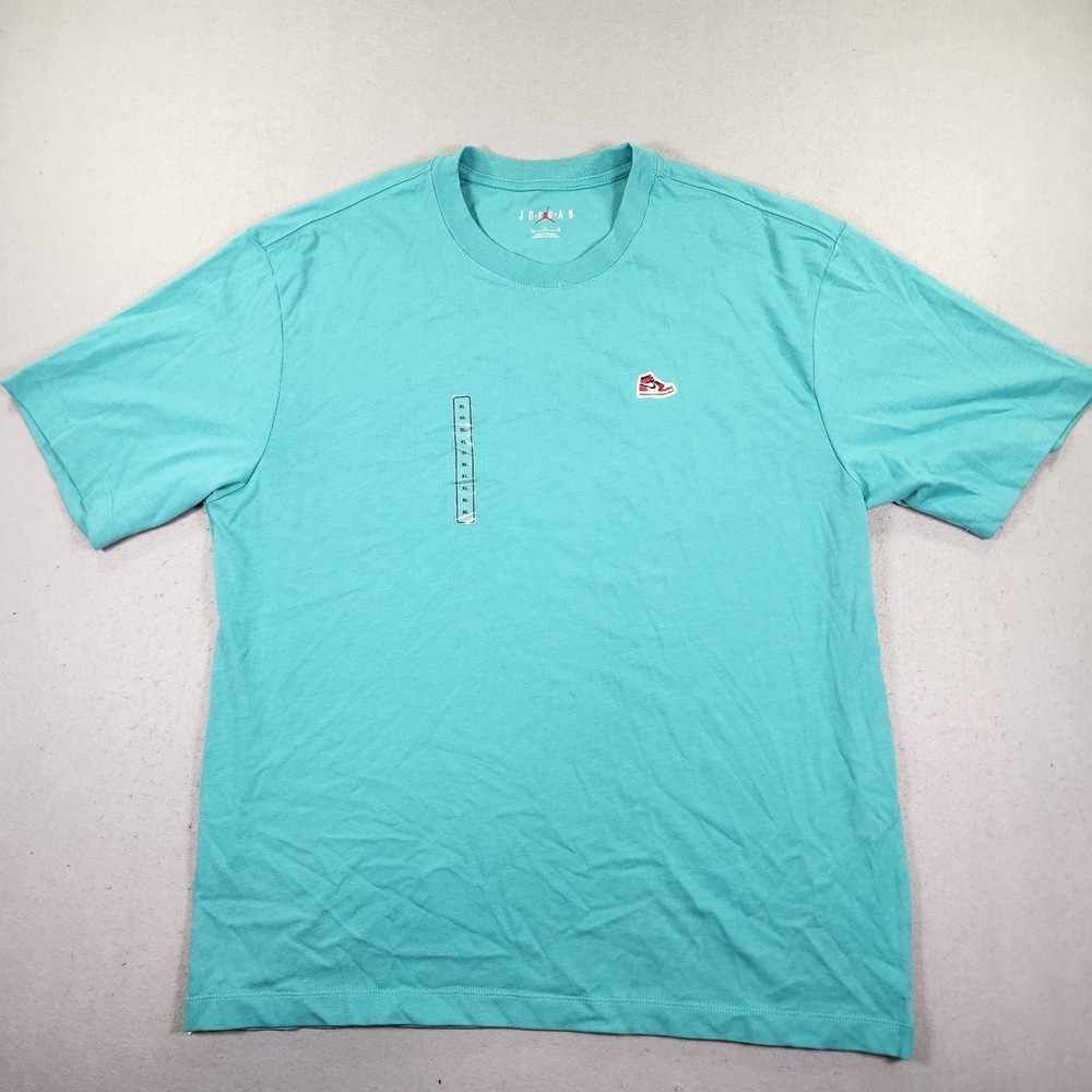 Jordan Men's Sneaker AJ1 Patch T-Shirt Washed Teal Mens XL NWT